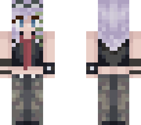 lilac hair, outfit isnt mine