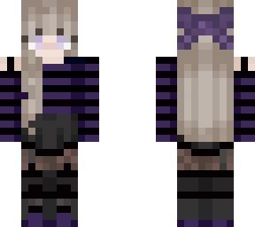 purple sweater cute girl skin