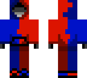 red and blue