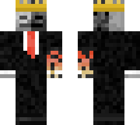 two-faced skeleton business man