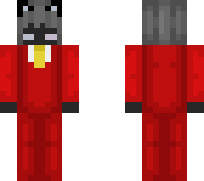 wolf ear person with red suit
