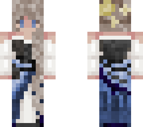 blue sunflower lady