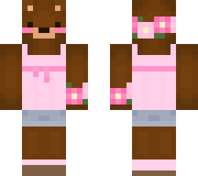 grizzly bear w. summeroutfit girl