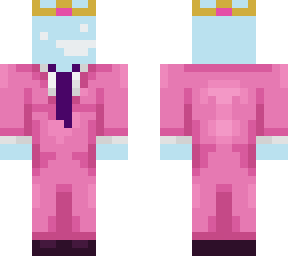 sky blue with pink suit