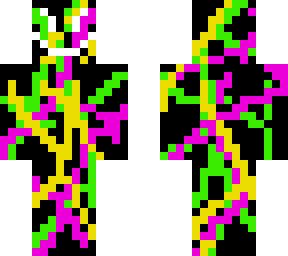 neon colour glitching dude