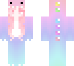 cute pink hair w girl colourful costume. by: lawww