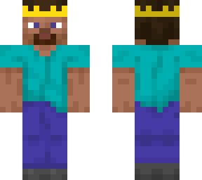 king steve (steve with crown)
