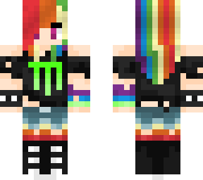 rainbow dash messy punk