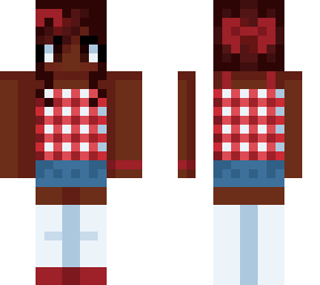 red hair girl brown skin