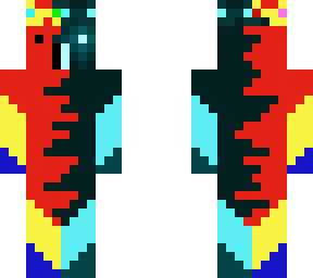 a very simple parrot {king} {deep dark}