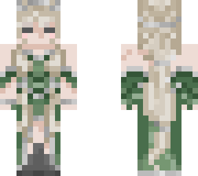 White haired elf | Minecraft Skin