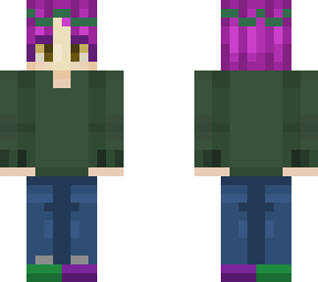 purple hair vines
