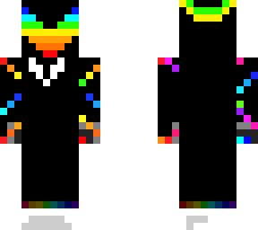 rainbiw halo in a fancy suit