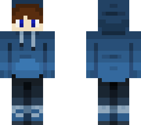 blue hoodie