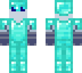 fake diamond armor with cute guy underneath
