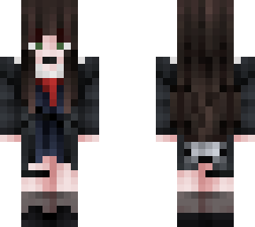 japanese high school post-apocalyptic (green eyes)