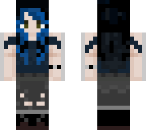 blue and black