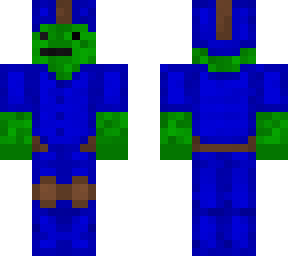 blue leather armor skin