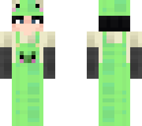 boy - frog overalls - frog hat