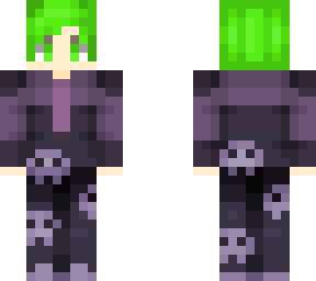 ketsume purple-ish skull trousers and cropped jacket