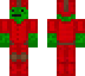 red leather armor skin