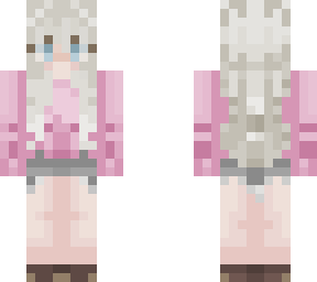 soft pink + grey denim