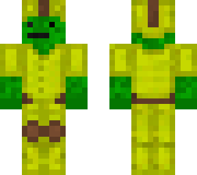 yellow leather armor skin
