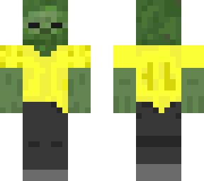 zombie in a yellow shirt with gray pants