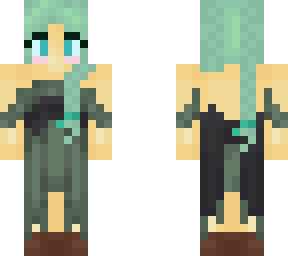 mint girl w/ dress