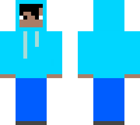 basic cyan hoodie