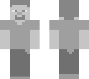 black and white steve