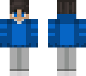 blue sweater