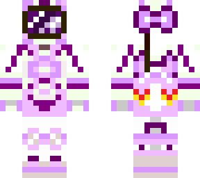 cute purple astronaut girl (closed visor)