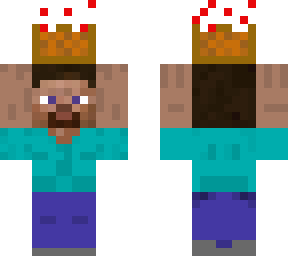 steve carrying a cake