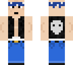 blue biker