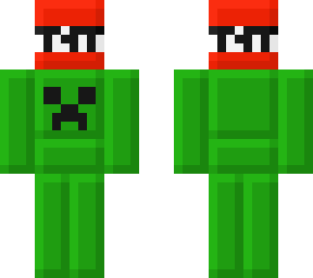cubed creeper with tnt
