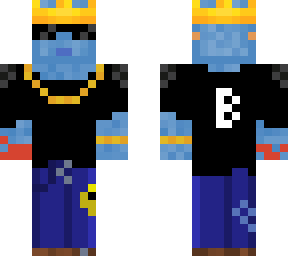 gangster blue axolotl with crown(fixed)