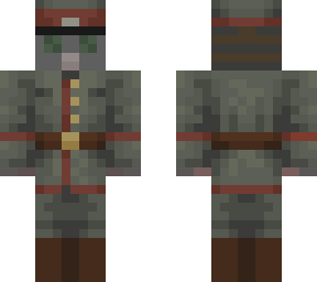 german ww1 officer (with gas mask)