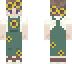 sunflower person with overwalls v1.0