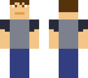 guy with gray shirt and blue jeans