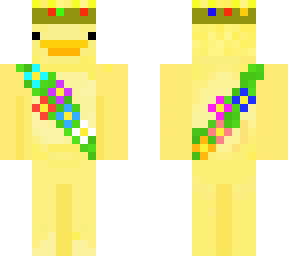 peaceful duck with crown