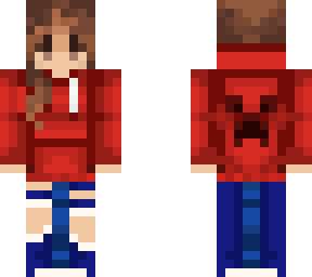 red creeper hoodie