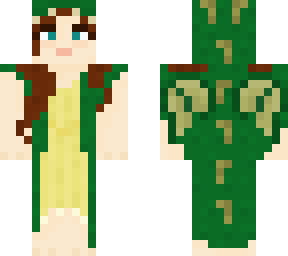 girl wearing green dragon skin