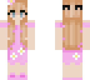 girl with pink dress