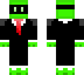 green blob suit