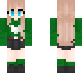 green sweater