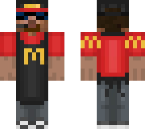 mcdonalds steve with epic shades but no sleaves