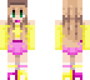 yellow pink skin