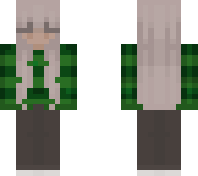 green stripey jumper