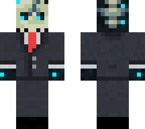 sculk skeleton with suit